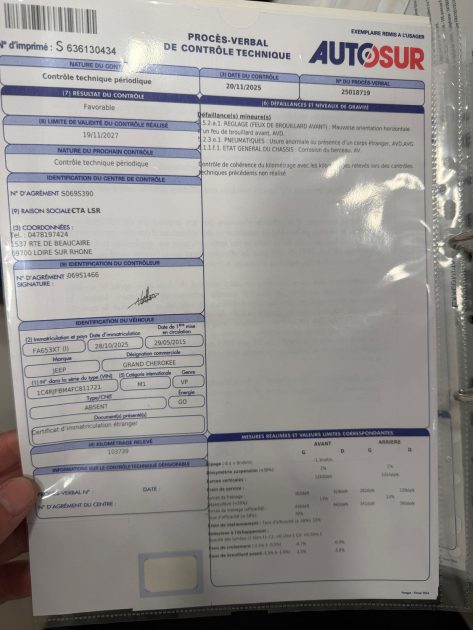 JEEP GRAND CHEROKEE LIMITED 2015