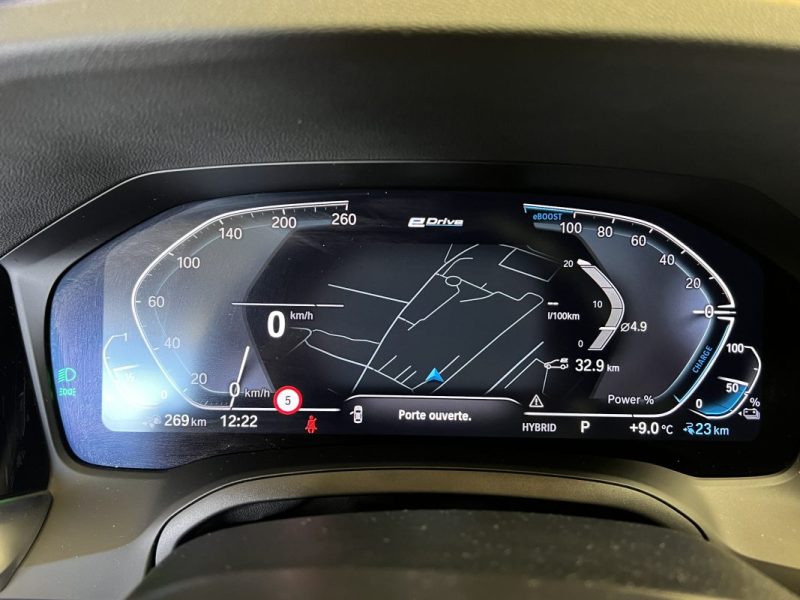 BMW SERIE 3 330E 292CH - BVA - BLACK SHADOW - PACK M - 63000KM  