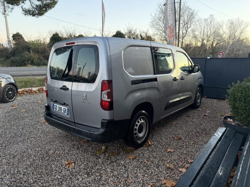 PEUGEOT PARTNER 3 LONG 950KG BLUEHDI 100CH 5 PLACES CAR PLAY  2021 11250HT