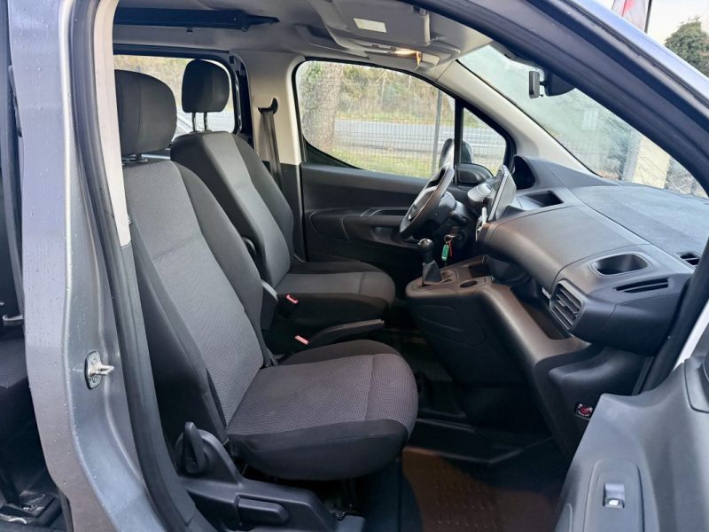 PEUGEOT PARTNER 3 LONG 950KG BLUEHDI 100CH 5 PLACES CAR PLAY  2021 11250HT