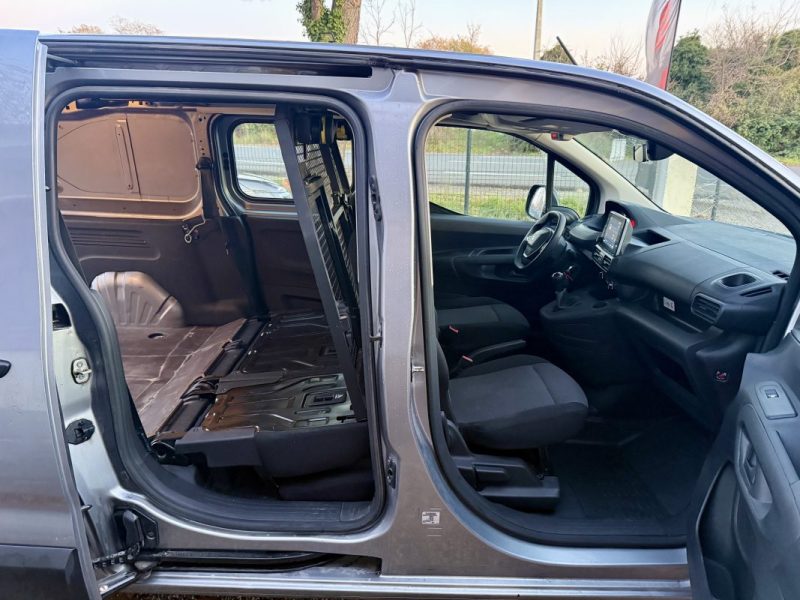 PEUGEOT PARTNER 3 LONG 950KG BLUEHDI 100CH 5 PLACES CAR PLAY  2021 11250HT