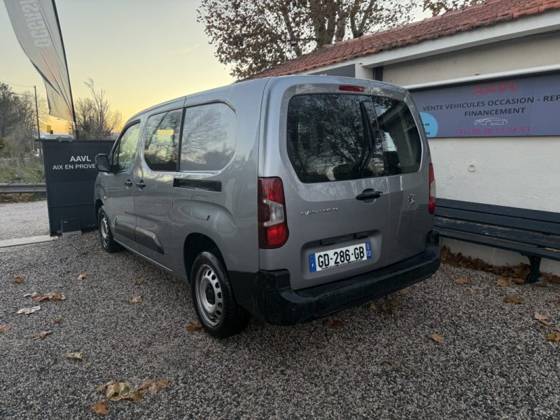 PEUGEOT PARTNER 3 LONG 950KG BLUEHDI 100CH 5 PLACES CAR PLAY  2021