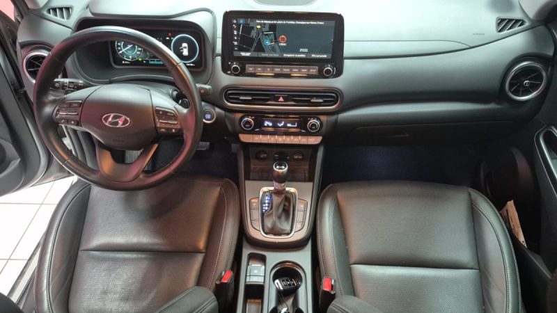 HYUNDAI KONA SUV HYBRIDE 141cv PREMIUM TOUTES OPTIONS/1 ERE MAIN/TVA RECUPERABLE