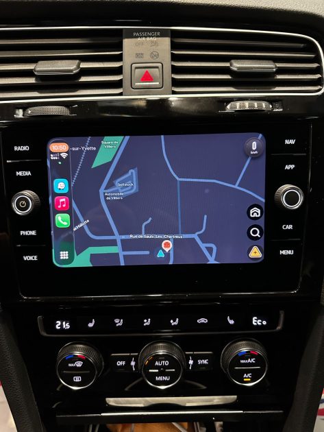 MAGNIFIQUE GOLF 7 GTE HYBRIDE DSG6 204 CH (SUIVI D’ENTRETIEN VW, APPLE CARPLAY, SIÈGES CHAUFFANTS)