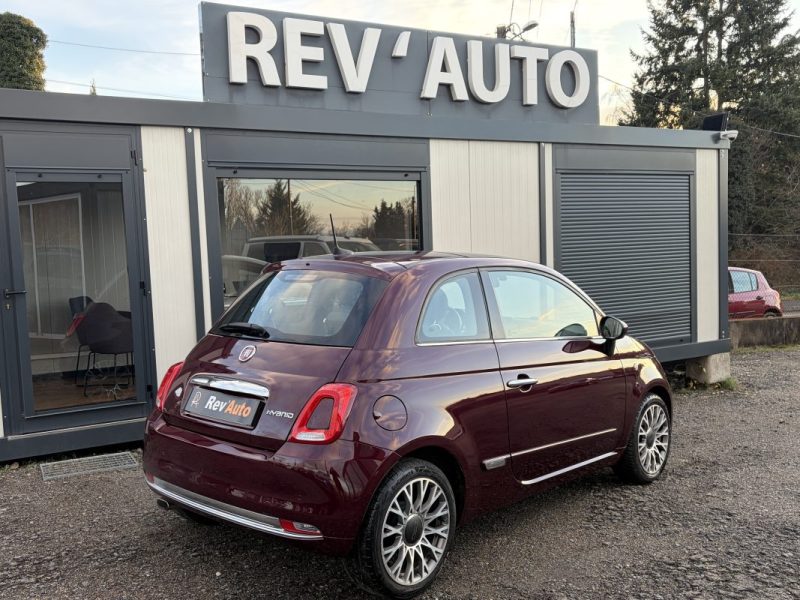 Fiat 500 1.0 Mild Hybrid 70ch Star Toit panoramique / CarPlay / Radars recul / Feux autos 35.000 km 