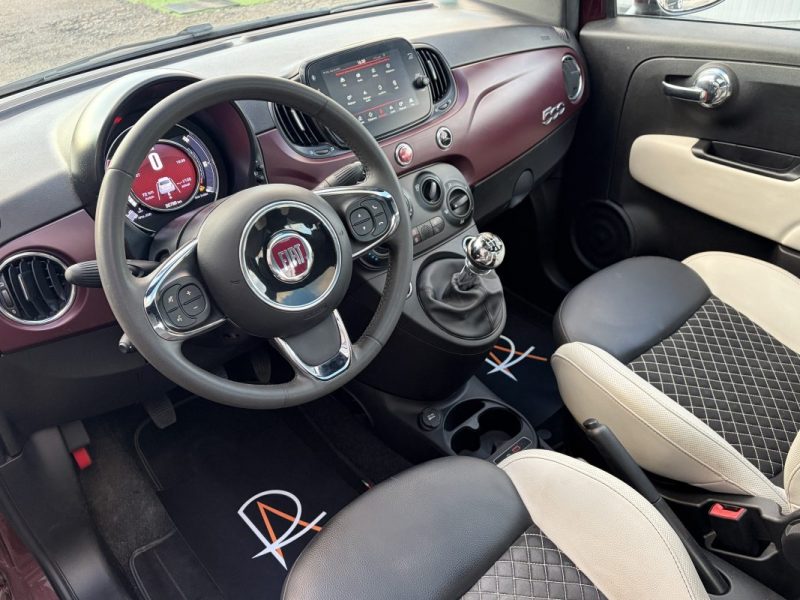 Fiat 500 1.0 Mild Hybrid 70ch Star Toit panoramique / CarPlay / Radars recul / Feux autos 35.000 km 