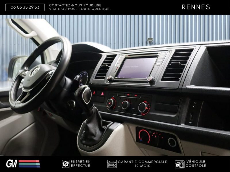 Volkswagen Transporter L1H1 / 2.0 TDI 150ch / DSG7 / GARANTIE 12 MOIS / SIEGES CHAUFFANTS / ATTELAGE