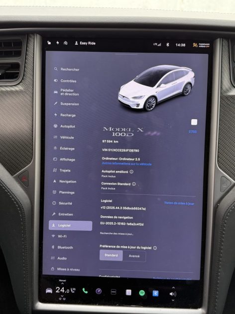 TESLA MODEL X 100D AWD  DUAL MOTOR 525 CV / ATTELAGE 