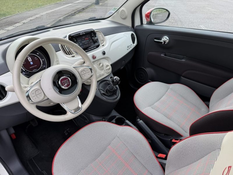 FIAT 500 1.2 69cv Lounge Toit Panoramique / Clim 