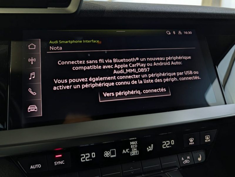 AUDI A3 30 TFSI 110ch S-line