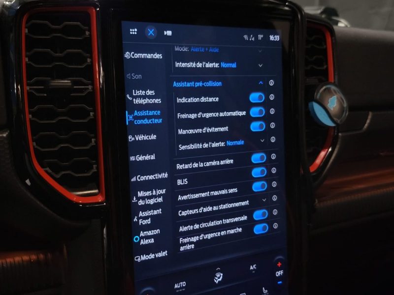 RANGER RAPTOR 2.0 210ch e-AWD A10 PERFORMANCE B&O / 360° / SIÈGES & VOLANT CHAUFF 
