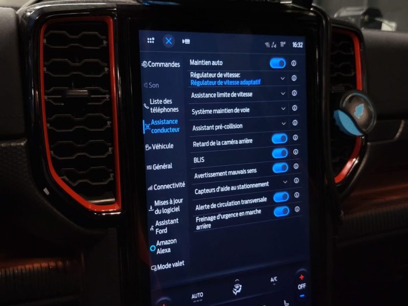 RANGER RAPTOR 2.0 210ch e-AWD A10 PERFORMANCE B&O / 360° / SIÈGES & VOLANT CHAUFF 