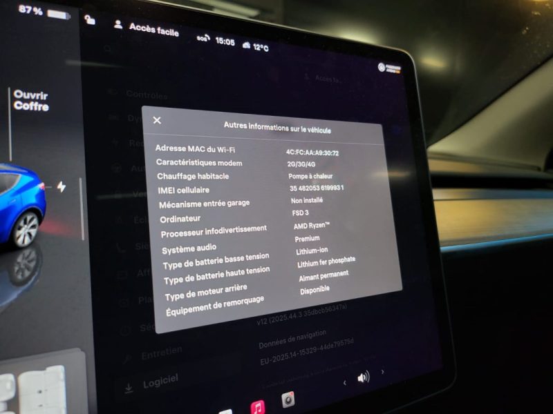 TESLA MODEL Y LONG RANGE AWD PROPULSION 300CV / 1ERE MAIN / USB & USB C / VOLANT CHAUFFANT 2023