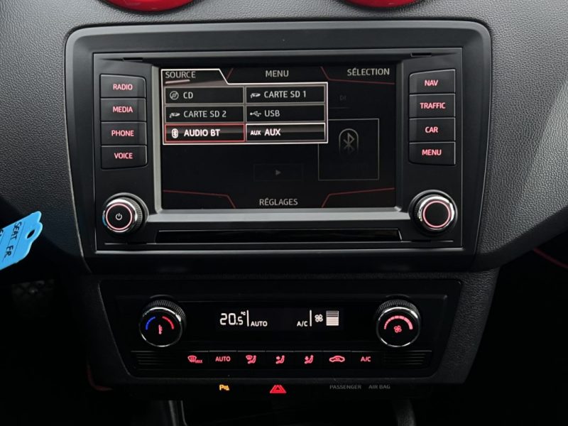 SEAT IBIZA 4 IV PHASE 2 FR SC 1.2 TSI 110 Cv APPLE & ANDROID FEUX LEDS ECRAN TACTILE - GARANTIE 1 AN