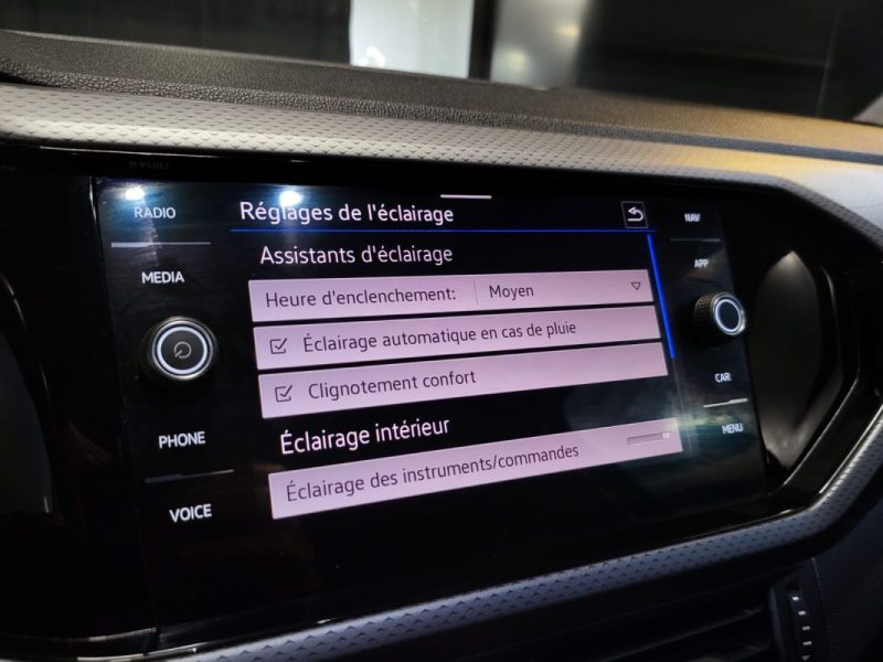 VOLKSWAGEN T-CROSS 1.0 TSI 110cv ACTIVE DSG7 ANGLES MORT / CAMERA / CARPLAY / KEYLESS