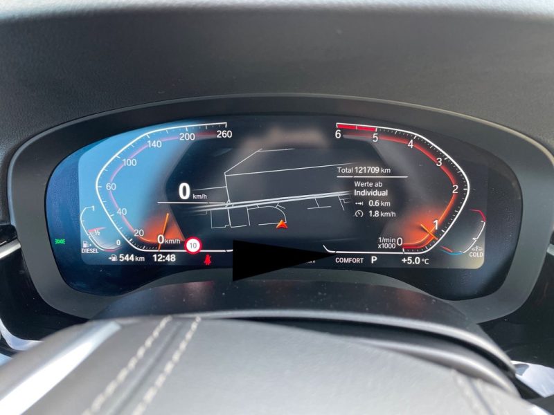 BMW SERIE 5 G31 TOURING 520D Model 2021 190 LUXURY BVA8*LIVE COCKPIT*CAMERA*CUIR* 