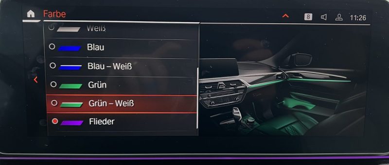 BMW SERIE 5 G31 TOURING 520D Model 2021 190 LUXURY BVA8*LIVE COCKPIT*CAMERA*CUIR* 