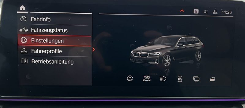 BMW SERIE 5 G31 TOURING 520D Model 2021 190 LUXURY BVA8*LIVE COCKPIT*CAMERA*CUIR* 