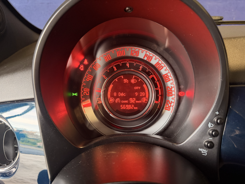 FIAT 500 DOLCE VITA - PHASE 2 - 1.0i HYBRID ESSENCE - 71ch - toit panoramique - 2021 - 57 000 KM 