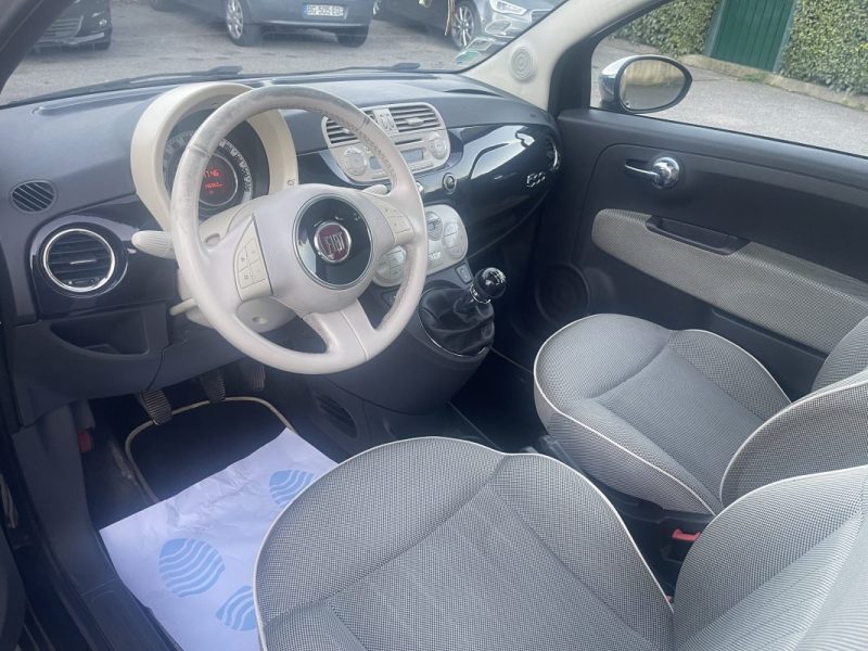 FIAT 500 LOUNGE 1.4i 100CV TOIT PANO CT OK CLIM GARANTIE 