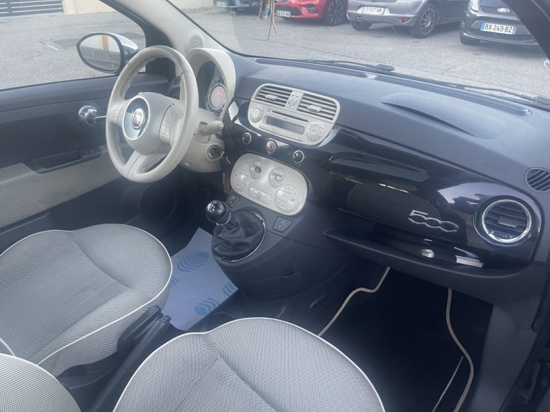 FIAT 500 LOUNGE 1.4i 100CV TOIT PANO CT OK CLIM GARANTIE 
