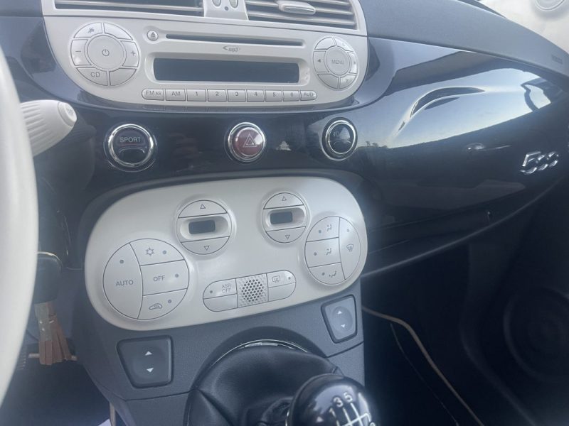 FIAT 500 LOUNGE 1.4i 100CV TOIT PANO CT OK CLIM GARANTIE 