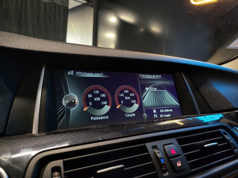 BMW SERIE 5 530D 3.0 258 ch LUXURY 258CV BVA / SIEGES CUIR ELECTRIQUE + APPLE CARPLAY / 