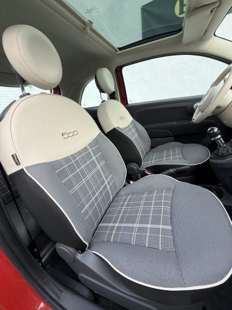 FIAT 500 1.2  69 CV PACK LOUNGE / TOIT PANO / GARANTIE 6 MOIS 