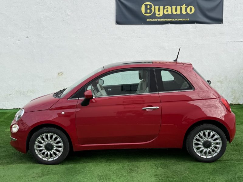 FIAT 500 1.2  69 CV PACK LOUNGE / TOIT PANO / GARANTIE 6 MOIS 