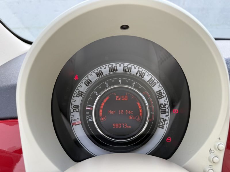 FIAT 500 1.2  69 CV PACK LOUNGE / TOIT PANO / GARANTIE 6 MOIS 