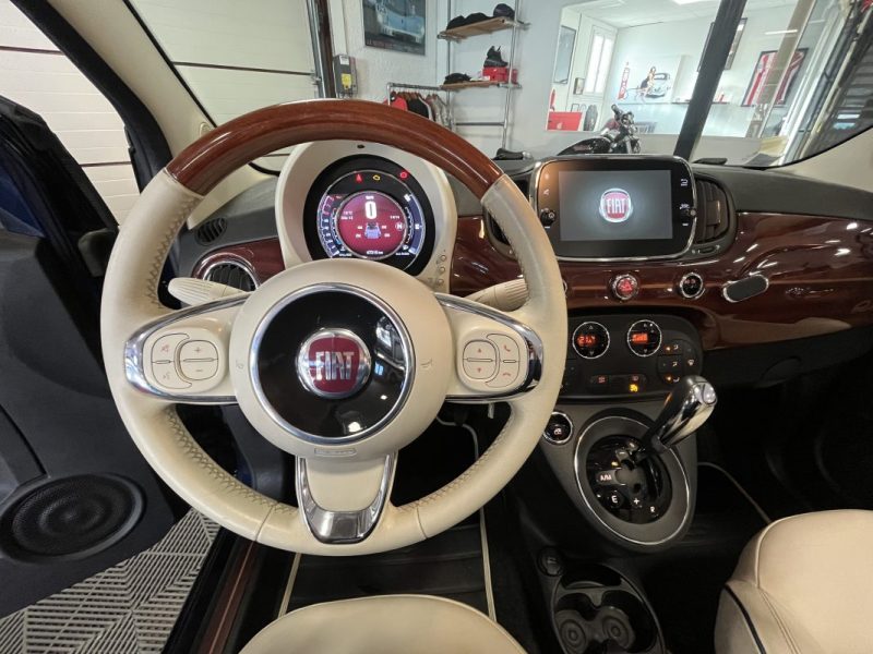 FIAT 500 CABRIOLET  RIVA BOITE AUTO 1.2 8V 69CH  2017