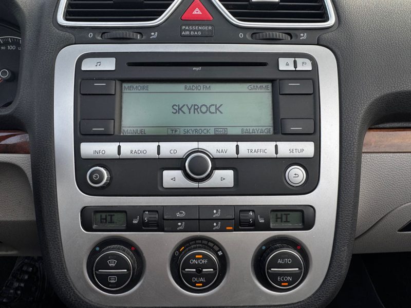 VOLKSWAGEN EOS 2.0 16S TDI 140 DSG TOIT OUVRANT 2007