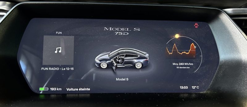 TESLA MODEL S - 75D - DUAL MOTORS - 332 ch - SOH 85% - AUTP PILOTE - 