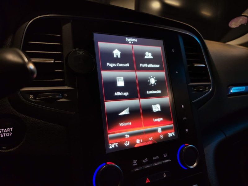 RENAULT MEGANE 1.6 TCE 205CH GT PACK BOSE SIEGES CHAUFFANTS LUMIERES D\'AMBIANCE  2016