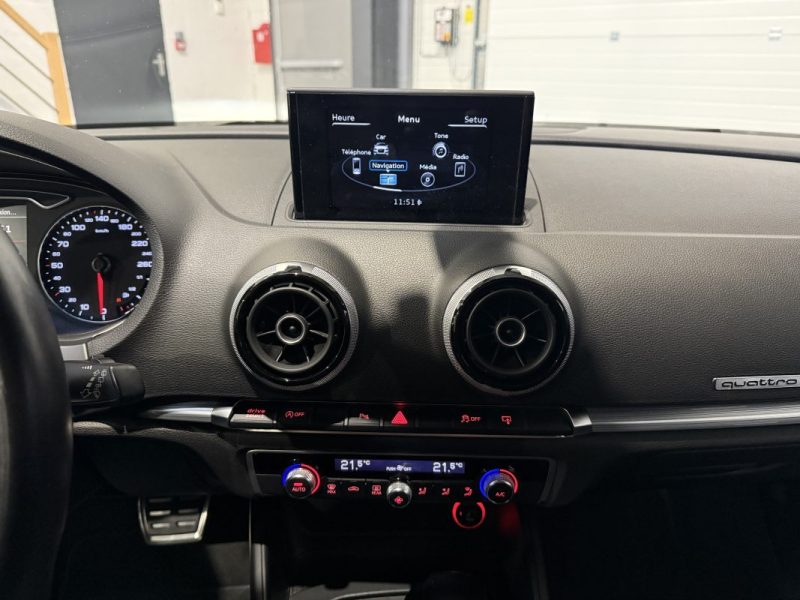 AUDI A3 2.0 TDI 184CH S-LINE QUATTRO S TRONIC 6 / APPLE CARPLAY