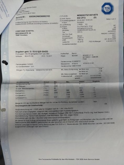 MERCEDES BENZ CLASSE C230 2.5i V6 COUPE AVANTGARDE 204CV 