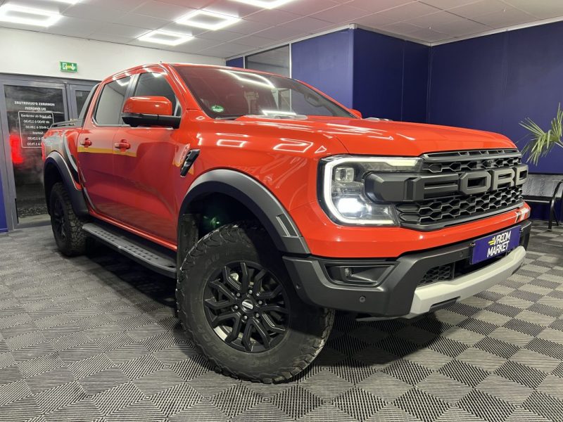 Ford Raptor Ranger 3.0 V6 292ch S&S Double Cabine BVA10 | 35 000 KM | Caméra 360 | Volant chauffant 