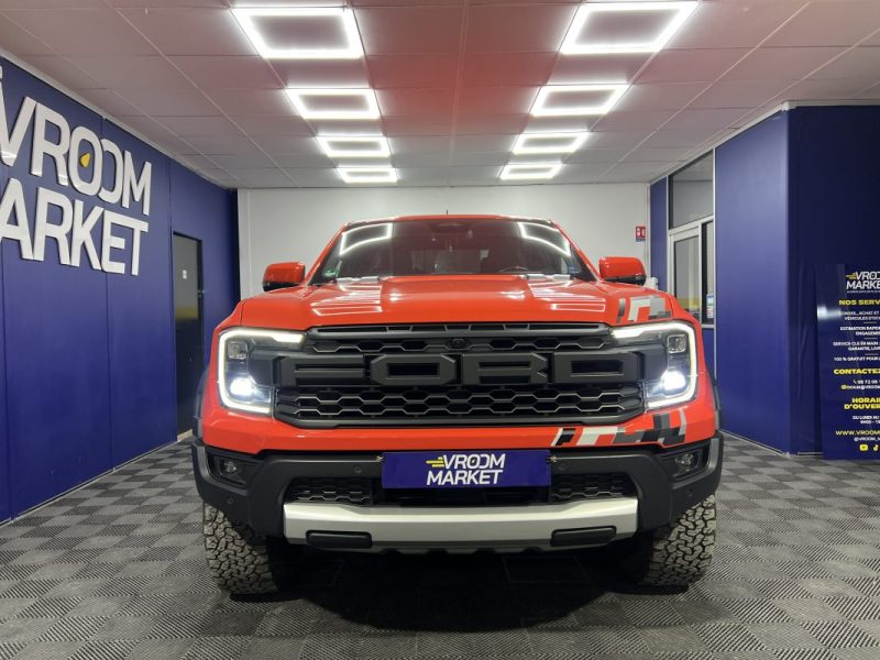 Ford Raptor Ranger 3.0 V6 292ch S&S Double Cabine BVA10 | 35 000 KM | Caméra 360 | Volant chauffant 