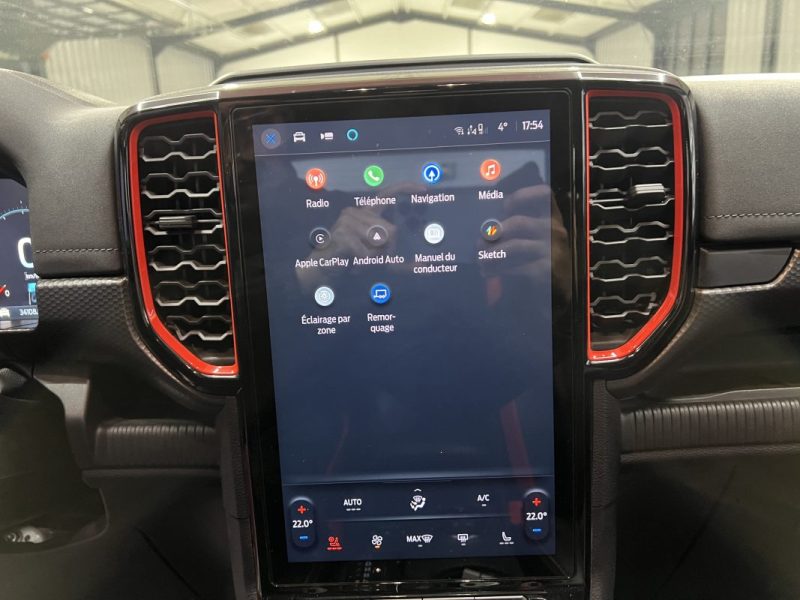 Ford Raptor Ranger 3.0 V6 292ch S&S Double Cabine BVA10 | 35 000 KM | Caméra 360 | Volant chauffant 