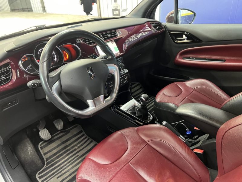 Citroën DS3 1.6 e-HDi 92ch So Chic | 129 800 KM | Immat FR | GPS | Bluetooth | Cuir chauffant  