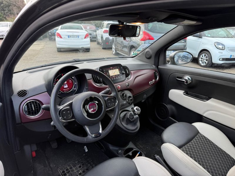 FIAT 500C CABRIOLET  1.2 8V 69CH ECO PACK LOUNGE 39MKM