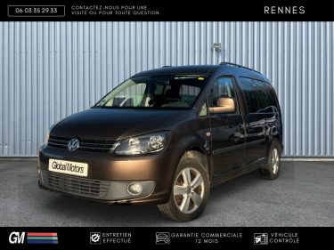 VOLKSWAGEN CADDY IV 1.6 TDI 7 PLACES / TVA RÉCUPÉRABLE / 1ÈRE MAIN FRANÇAISE / HISTORIQUE D’ENTRETIE