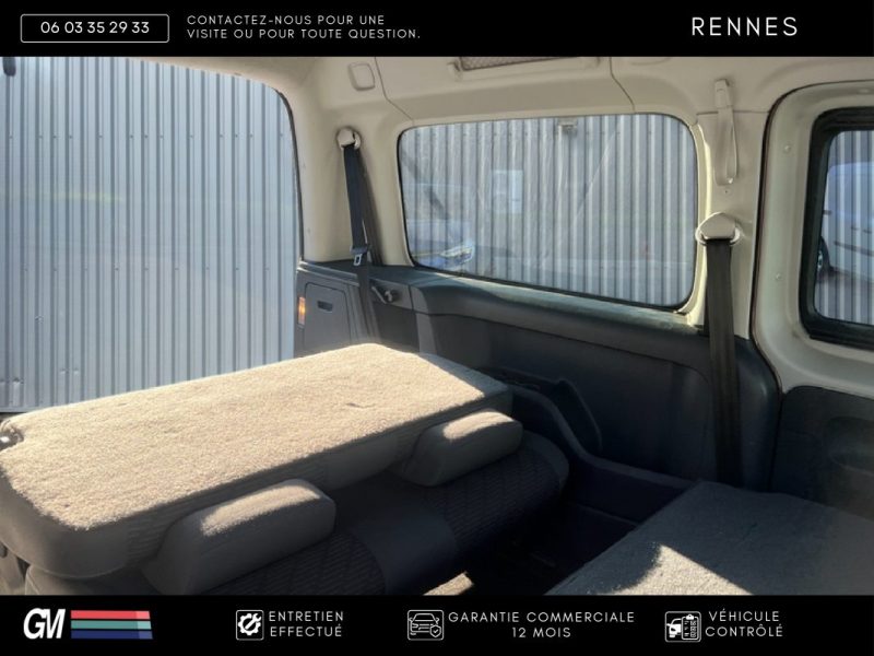 VOLKSWAGEN CADDY IV 1.6 TDI 7 PLACES / TVA RÉCUPÉRABLE / 1ÈRE MAIN FRANÇAISE / HISTORIQUE D’ENTRETIE