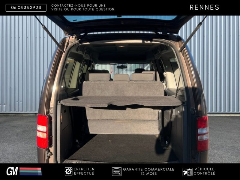 VOLKSWAGEN CADDY IV 1.6 TDI 7 PLACES / TVA RÉCUPÉRABLE / 1ÈRE MAIN FRANÇAISE / HISTORIQUE D’ENTRETIE