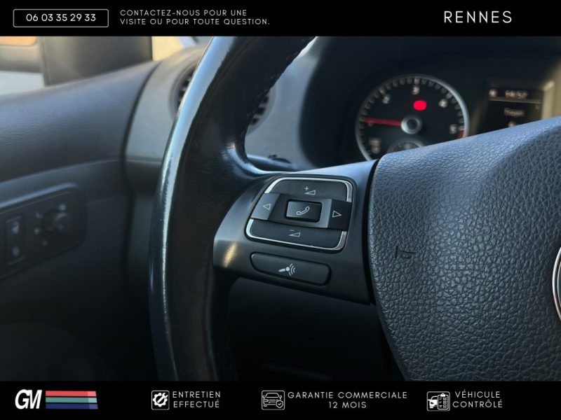 VOLKSWAGEN CADDY IV 1.6 TDI 7 PLACES / TVA RÉCUPÉRABLE / 1ÈRE MAIN FRANÇAISE / HISTORIQUE D’ENTRETIE