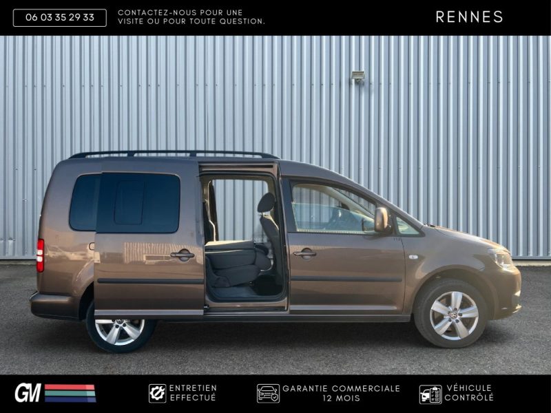 VOLKSWAGEN CADDY IV 1.6 TDI 7 PLACES / TVA RÉCUPÉRABLE / 1ÈRE MAIN FRANÇAISE / HISTORIQUE D’ENTRETIE