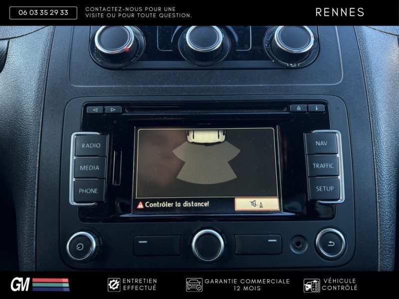 VOLKSWAGEN CADDY IV 1.6 TDI 7 PLACES / TVA RÉCUPÉRABLE / 1ÈRE MAIN FRANÇAISE / HISTORIQUE D’ENTRETIE