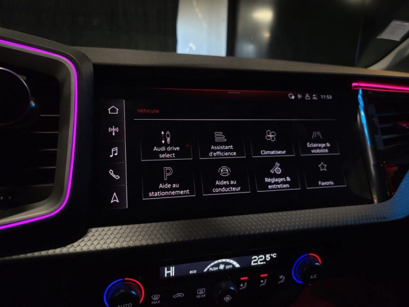 AUDI A1 30 TFSI 110cv ALLSTREET CITYCARVER DESIGN LUXE / APPLE CARPLAY / ECLAIRAGE D'AMBIANCE