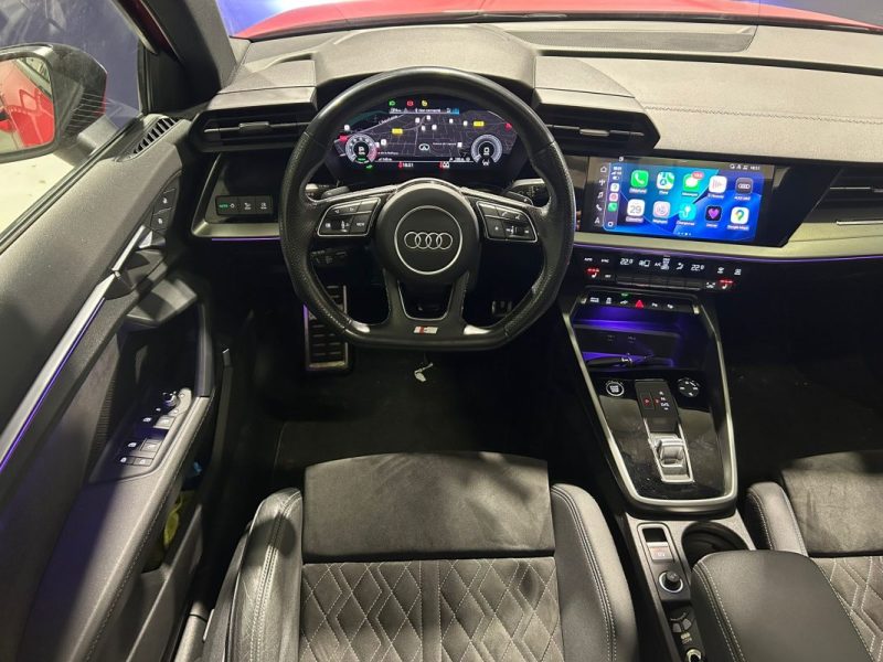 AUDI A3 SB 40 TFSI-E 204 S TRONIC / S LINE / CARPLAY / TOIT OUVRANT / PACK LED / SIEGE CHAUFFANT 