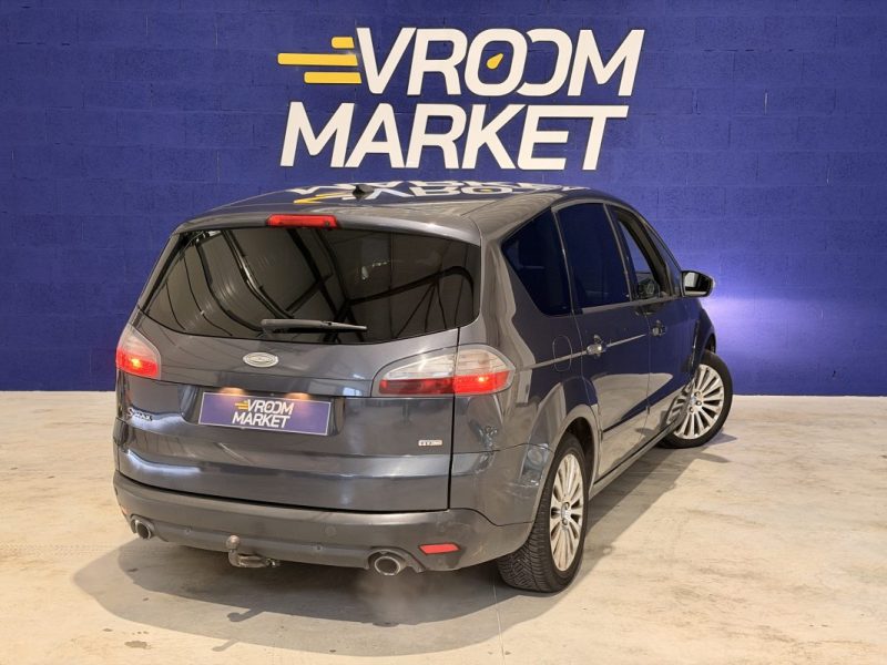 FORD S-MAX - 2.2 TDCI - 175 ch - BVM - 2019 - 5 PLACES - Power Shift Titanium - ATTELAGE 